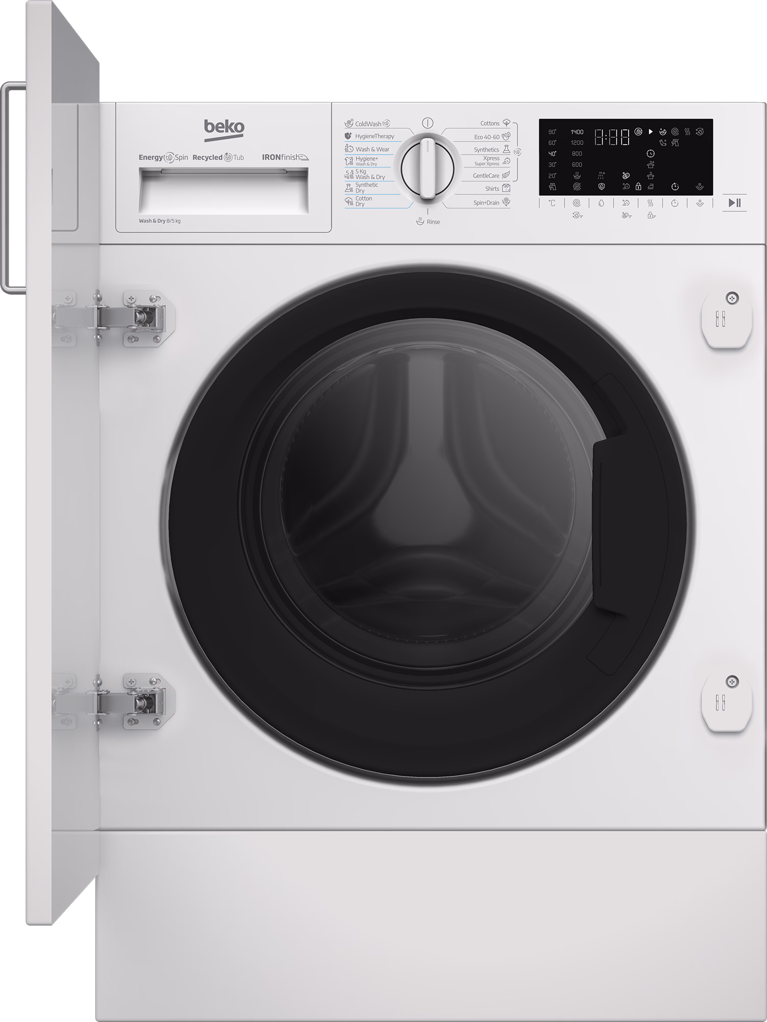 Mașină de spălat rufe cu uscător încorporabilă Beko B5DBT68547W