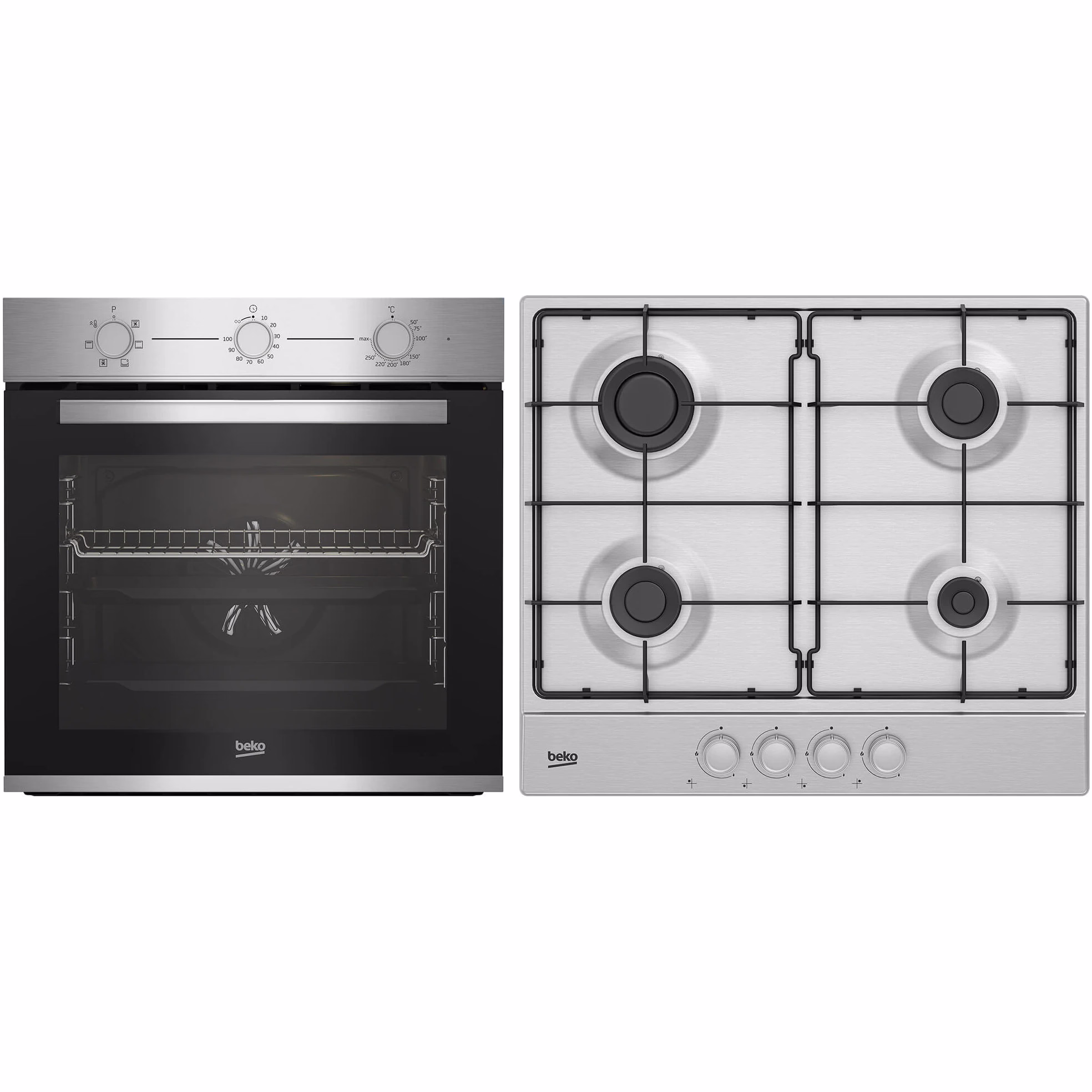 Set plită + cuptor încorporabil Beko BBSE12130XD